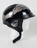 1VA - DOT VENTED ALIEN MOTORCYCLE HALF HELMET BEANIE HELMETS