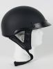 1FB - DOT FLAT BLACK MOTORCYCLE HALF HELMET BEANIE HELMETS