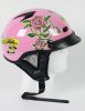 1VPR - Pink Lady Rider DOT Motorcycle Helmet