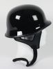 103G - DOT GERMAN GLOSS BLACK MOTORCYCLE HELMET