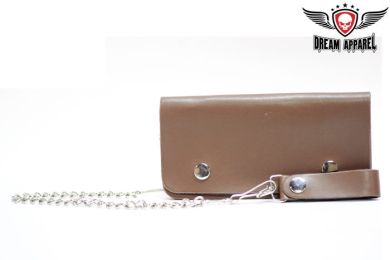 Mens Brown Biker Wallet