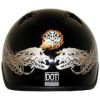 1VA - DOT VENTED ALIEN MOTORCYCLE HALF HELMET BEANIE HELMETS