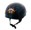 EXBYB - DOT POLO STYLE BONEYARD BLUE MOTORCYCLE HELMET