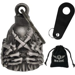 Dream Apparel Middle Finger Motorcycle Bell, Good Luck and in 3-D, Light Weight, Impact Resistant