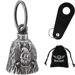 Eagle with Wings, Live to Ride Motorcycle Bell