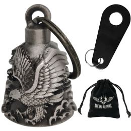 Dream Apparel Eagle Motorcycle Bell, for Good Luck and in 3-D, Light Weight, Impact Resistant