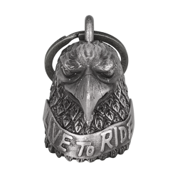 Eagle Head Live To Ride Motorcycle Bell