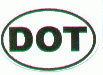 DOT Motorcycle Helmet Sticker (1 Dozen)