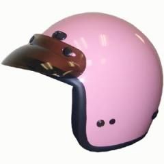 RMTP - DOT PINK 3/4 Motorcycle Helmet. Three Quarter Helmet