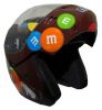 MODMM - M&M Licensed Full Face Brown Motorcycle Helmet