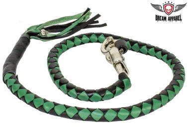 42" length Green & Black Get Back Whip For Motorcycles