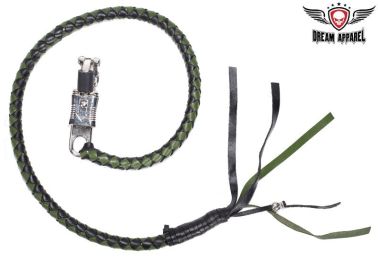 36" length Black & Green Get Back Whip For Motorcycles