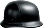 GERMAN LEATHER NOVELTY MOTORCYCLE HELMET