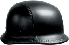 GERMAN LEATHER NOVELTY MOTORCYCLE HELMET