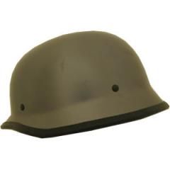 Gun Metal German Style Motorcycle Novelty Helmet