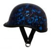 JOCKEY BONE YARD BLUE NOVELTY MOTORCYCLE HELMET