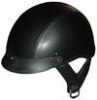 1L - DOT LEATHER SHORTY MOTORCYCLE HELMET