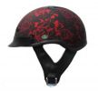 1FBYR - DOT Matte Bone Yard Red Motorcycle Helmet