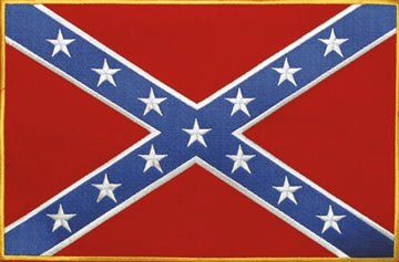 Confederate Flag Motorcycle Patch