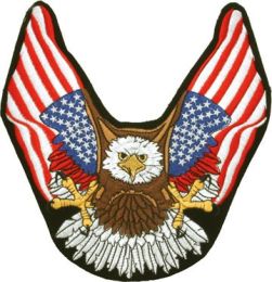 Eagle American Flag Wings Patch