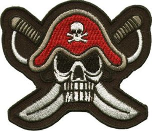 Crossbones Captain's Hat Patch