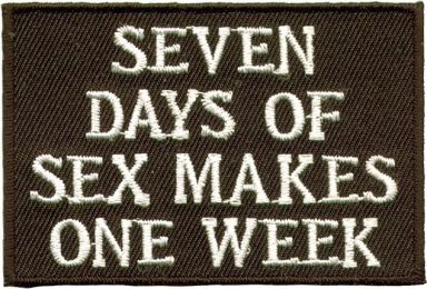 Seven Days Of Sex Makes One Week Patch