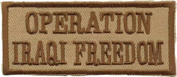 "Operation Iraqi Freedom" Patch