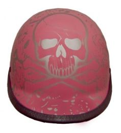 PINK POLO BONEYARD NOVELTY MOTORCYCLE HELMET