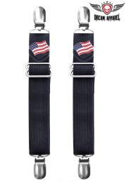 USA Flag Pants Boot Clips