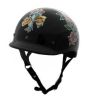 EXBY - DOT POLO LADY RIDER BLACK MOTORCYCLE HELMET