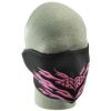 Face Mask - 1/2 Pink Flames Neoprene