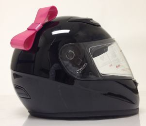 Motorcycle Helmet Bow - Pink