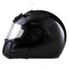 SNOWB - DOT Full Face Gloss Black Modular Snowmobile Helmet