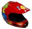 M&M Licensed Red MotoX Motorcycle Helmet