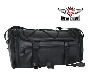 Black Textile Motorcycle Trunk Bag