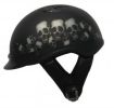 1VSP - VENTED SKULL PILE MOTORCYCLE HALF HELMET BEANIE HELMETS