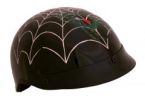 1SW - Spider Web Shorty DOT Motorcycle Helmet