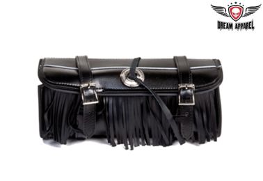 12" PVC Motorcycle Tool Bag With Fringes