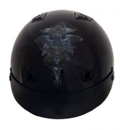 1D - DOT Vented Dragon Skull Motorcycle Helmet