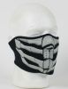 Face Mask - 1/2 Glow in the Dark Bone Breath Neoprene