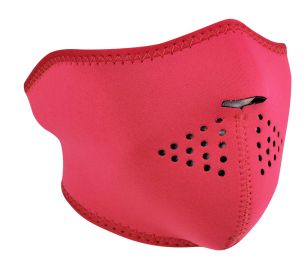 Face Mask - 1/2 Hot Pink Neoprene