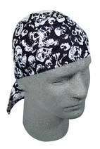 Skull Cap - White Skulls Do-Rag