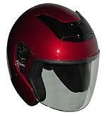 RKBG - Winebury DOT Motorcycle Helmet RK-4 Open Face with Flip Shield