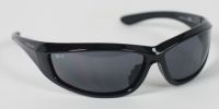 BIKER SUNGLASSES - Charger Sunglasses, Blk Frame, Anti-fog Smoked Lens, ANSI Z8