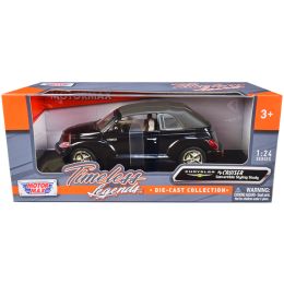 Chrysler PT Cruiser Convertible Styling Study Black with Matt Gray Soft Top "Timeless Legends" Series 1/24 Diecast Model Car by Motormax