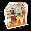 Robotime Wooden Dollhouse With Furnitures Birthday Gift DG105