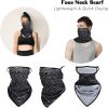 4 Pcs Bandana Face Cover with Ear loops for Men Women Face Scarf Neck Gaiters Sun Protection Motorcycle Balaclava for Outdoors Sports