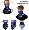 6PCS Men Women Face Neck Bandana with Ear Loops Balaclava Neck Gaiters Face Neck Scarf for Sun Dust Wind Motorcycle Fishing Running