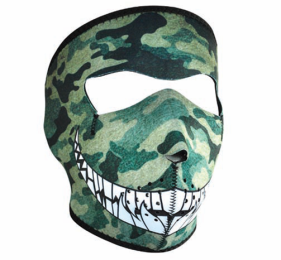 Face Mask - Camo With Teeth Neoprene