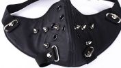 Face Mask - 1/2 Punk Rivet Black